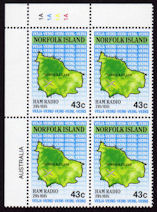 Bloque 4-NORFOLK Isl- 43c - 1991